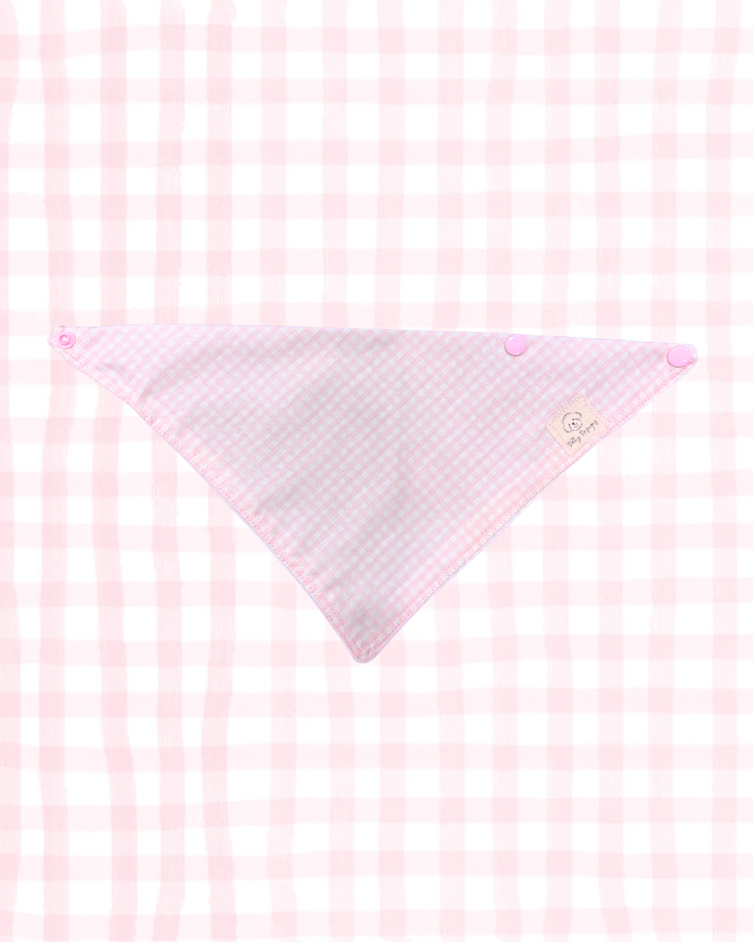 Pink Gingham Bandana